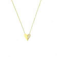 Brisinga Taşlı Kalp Gümüş Kolye