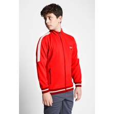 Lescon Kırmızı Çocuk Fermuarlı Sweatshirt 23B-3124