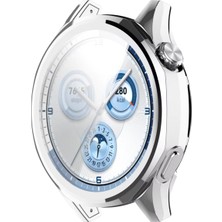Forzacase Huawei Watch Gt5 46MM ile Uyumlu Önü Kapalı Ekran Korumalı Silikon Kılıf - FC010