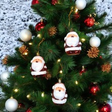 Piraye Gift Yılbaşı Ağacı Süsü Lüks Noel Baba 3 Lü