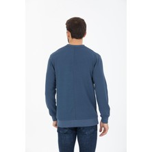 Shoppingdimoda Pamuk Karışımlı, Bisiklet Yaka Erkek Sweatshirt