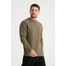 Shoppingdimoda  Pamuk, Bisiklet Yaka Erkek Sweatshirt