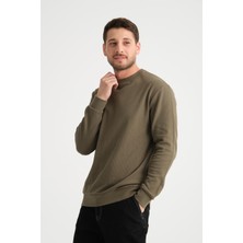 Shoppingdimoda  Pamuk, Bisiklet Yaka Erkek Sweatshirt