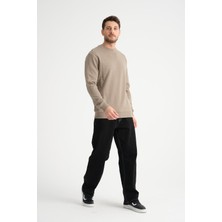 Shoppingdimoda  Pamuk, Bisiklet Yaka Erkek Sweatshirt