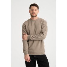 Shoppingdimoda  Pamuk, Bisiklet Yaka Erkek Sweatshirt