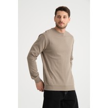 Shoppingdimoda  Pamuk, Bisiklet Yaka Erkek Sweatshirt