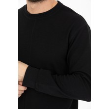 Shoppingdimoda Pamuk Karışımlı, Bisiklet Yaka Erkek Sweatshirt