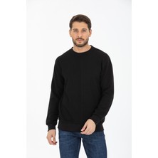 Shoppingdimoda Pamuk Karışımlı, Bisiklet Yaka Erkek Sweatshirt