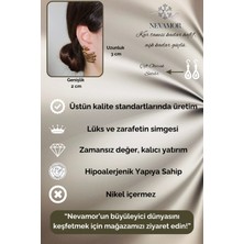 Nevamor Büyük Dalga Model Gold Küpe