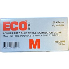 Eco Mavi Nitril Pudrasız Çok Amaçlı Mavi 1 Koli (20 Paket 20 Paket X100 Adet )