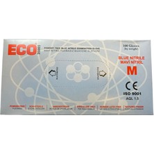 Eco Mavi Nitril Pudrasız Çok Amaçlı Mavi 1 Koli (20 Paket 20 Paket X100 Adet )