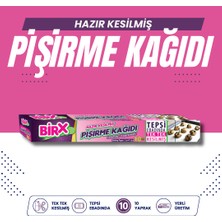 Birx Pişirme Kağıdı Hazır Kesilmiş 100 Yaprak 10 Kutu Yağlı Fırın Kağıdı 10LU Paket