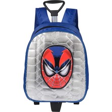 Bagacar Spiderman Gri Tekerlekli Çocuk Sırt Çantası