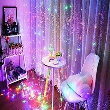 Ycl YPS-113 Rgb Yılbaşı Süsü Perde LED 3x3 Metre 600 Ledli 220 Volt Eklenebilir Iç Mekan