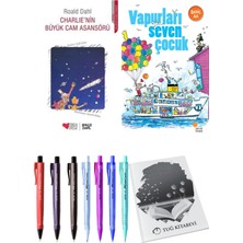 Vapurları Seven Çocuk ve Charlie'nin Büyük Cam Asansörü 2'li Set + Hediyeli