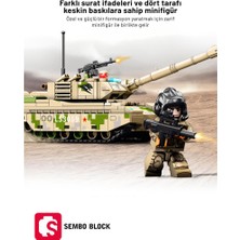 Sembo Block Ztq-15 Ana Muharebe Tankı 320 Parça Yapı Blokları LEGO ile Uyumlu (203169)