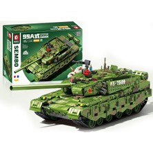 Sembo Block Type 99A Ana Muharebe Tankı 1:18 Ölçek 2748 Parça Yapı Blokları LEGO ile Uyumlu (705021)