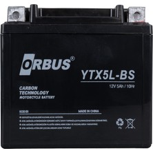 Go İthalat Orbus YTX5L-BS 12V 5A Motosiklet Aküsü (114 x 70 x 106 Mm) (1.8kg) (4453)