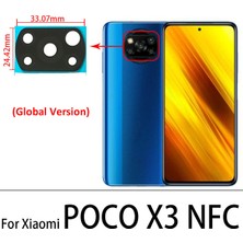 Tkgz Xiaomi Pocophone X3 Nfc Arka Kamera Camı Lens Yapışkanlı