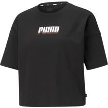 Puma Kadın Rebel Fashion Siyah Tişört Rahat Kesim ve Günlük Kullanım için Uygun