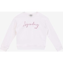 Jeep Baskılı Kız Çocuk Ekru Sweatshırt J4WG-SWT7562