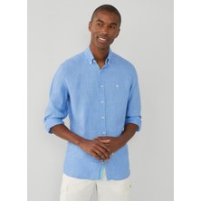 Hackett Slim Fit Gömlek Yaka Yeşil Erkek Gömlek Hm309839