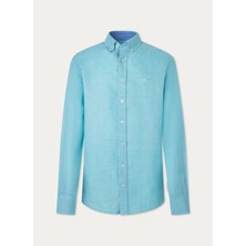 Hackett Slim Fit Turkuaz Erkek Gömlek Hm309839