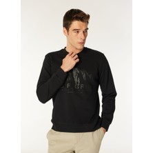 Jack & Jones Bisiklet Yaka Siyah Erkek Sweatshırt Exc 12275173_JCOPOINT Sweat Crew