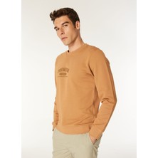 Jack & Jones Bisiklet Yaka Kahve Erkek Sweatshırt Exc 12275176_JPRBLAHAF Sweat Crew