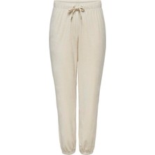 Only Krem Kadın Normal Bel Eşofman Altı Onlrebel Strıng Cuff Pant cc Swt