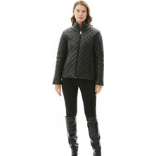 Selen Siyah Kadın Mont 24ksl6115