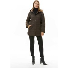 Selen Kahve Kadın Mont 24ksl6134