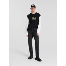 Karl Lagerfeld Tapered Fit Siyah Erkek Denim Pantolon 245D1110_KLJ Tapered Denım
