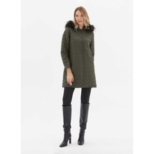 Selen Yeşil Kadın Mont 24ksl6136
