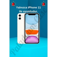 Paladyum Case iPhone 11 Uyumlu Taşlı Deniz Yıldızı Desenli Şeffaf Kılıf