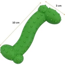 Pazarella  Tiny Kemik Oyuncağı Tırtıklı Yüzey Küçük Kemik Plastik Köpek Oyuncağı