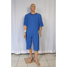 Brediawro Yeni Nesil Kısa Kol Demans Tulumu - Hasta Bakım Kıyafeti - Hasta Tulumu - Small