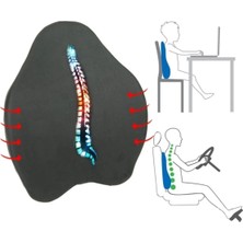 Wraowdia Ortopedik Elastik Sırt Minderi Ofis Bel Sırt Destek Yastığı