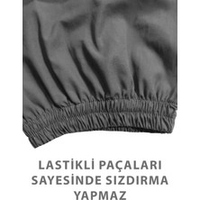 Wraowdia Yeni Nesil Kısa Kol Demans Tulumu - Lastikli Model - Gri Renk - Small Beden