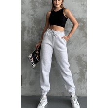 Kadın 3 Iplik Şardonlu Jogger Alt Eşofman