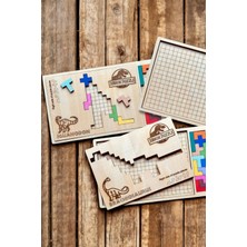 Jurassic Dinozor Puzzle - 6 Farklı Dinozor Temalı Oluşan Çocuklar Için Eğitici Yapboz