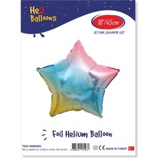 Vipfoni Yıldız Folyo Balon 18" - Rainbow