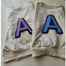 Harf Işlemeli Sweatshirt