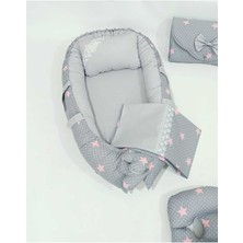 Babynest 9 Parça Set,puset Örtüsü,puset Minderi,pike,emzirme Yastığı,emzirme Önlüğü,çantalı Alt Açma