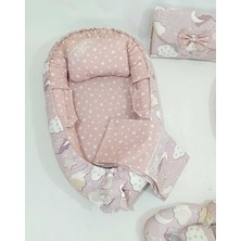 Babynest 9 Parça Set,puset Örtüsü,puset Minderi,pike,emzirme Yastığı,emzirme Önlüğü,çantalı Alt Açma