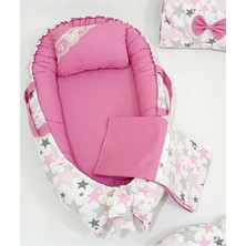 Babynest 9 Parça Set,puset Örtüsü,puset Minderi,pike,emzirme Yastığı,emzirme Önlüğü,çantalı Alt Açma