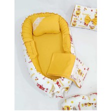 Babynest 9 Parça Set,puset Örtüsü,puset Minderi,pike,emzirme Yastığı,emzirme Önlüğü,çantalı Alt Açma