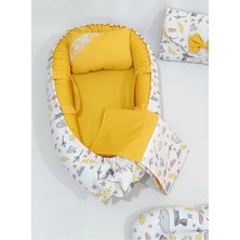 Babynest 9 Parça Set,puset Örtüsü,puset Minderi,pike,emzirme Yastığı,emzirme Önlüğü,çantalı Alt Açma