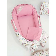 Babynest 9 Parça Set,puset Örtüsü,puset Minderi,pike,emzirme Yastığı,emzirme Önlüğü,çantalı Alt Açma