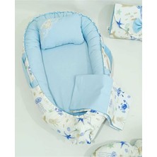 Babynest 9 Parça Set,puset Örtüsü,puset Minderi,pike,emzirme Yastığı,emzirme Önlüğü,çantalı Alt Açma